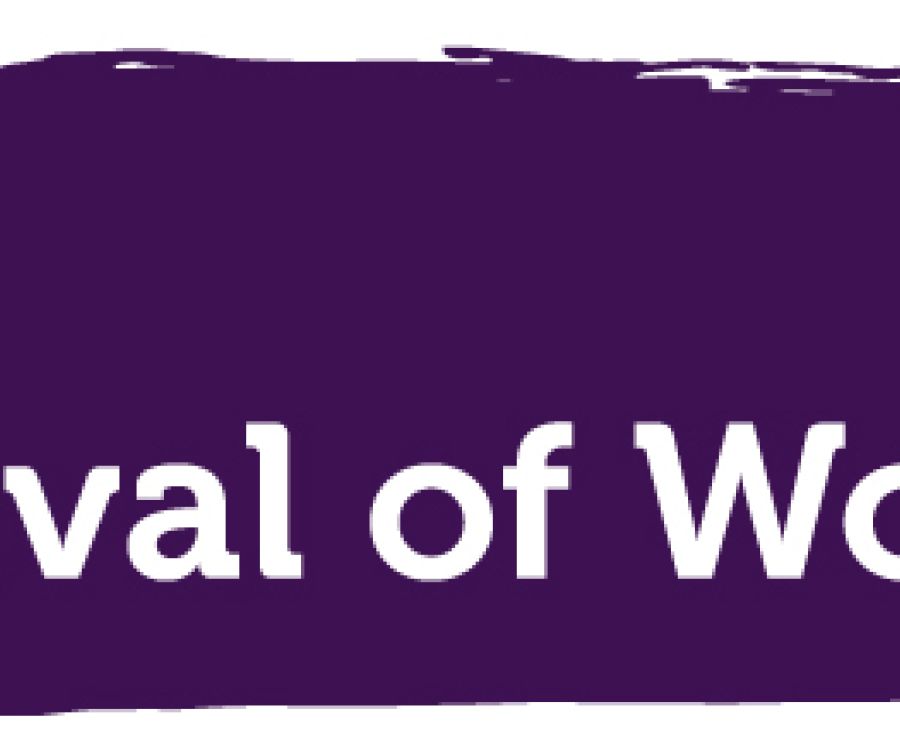 CIPD Festival of Work logo with white text on a purple brushstroke background.